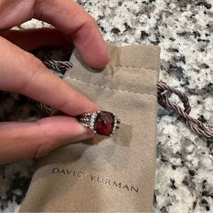 David Yurman Wheaton Ring w/Semiprecious Stone & Diamonds